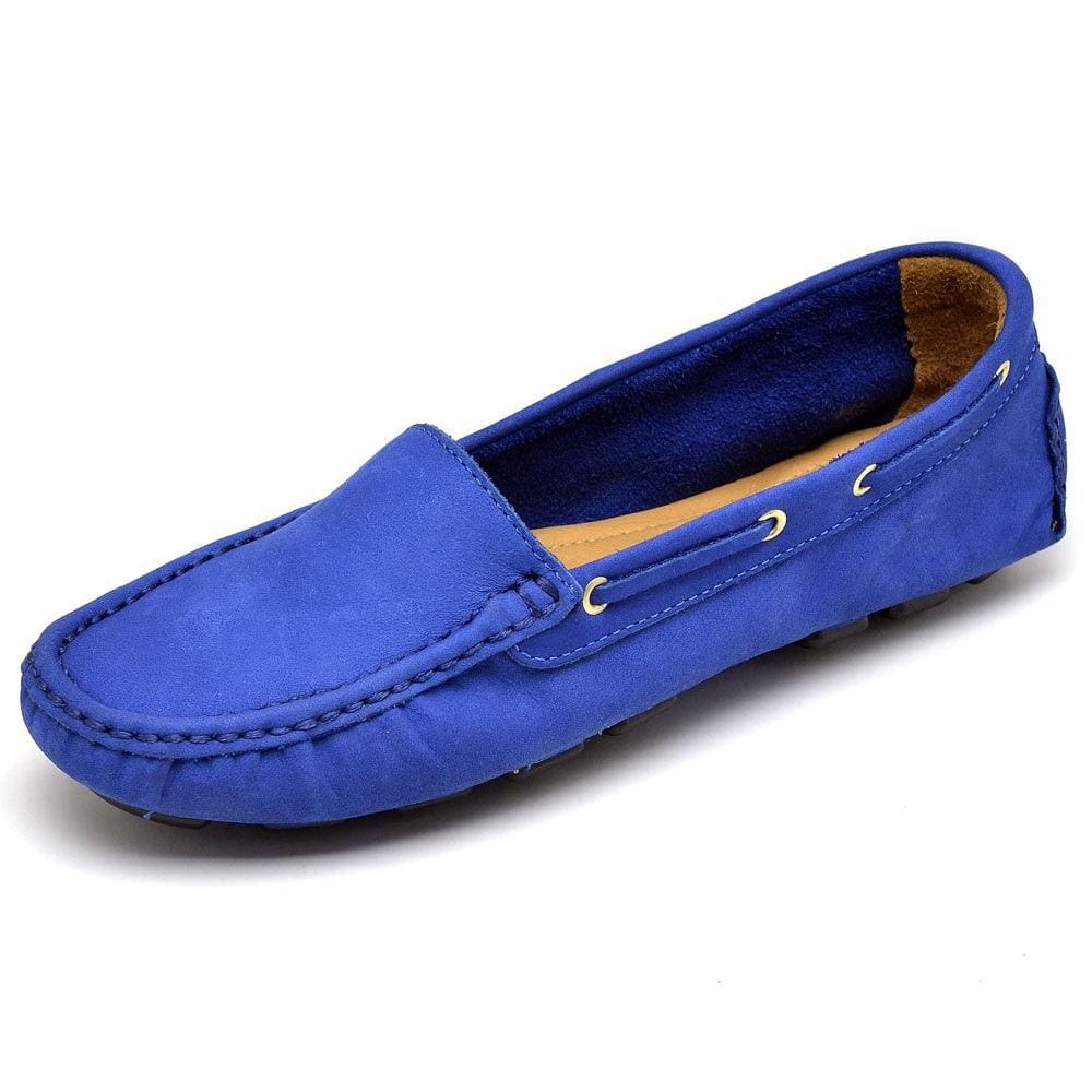 Sapatilha Mocassim Drive em Couro Feminino Solado Borracha Calce Facil Elegante Festa Trabalho