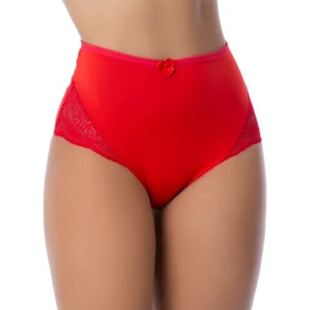 Kit 5 Calçola Calcinha Cintura Alta Plus Size Em Renda Revenda Atacado