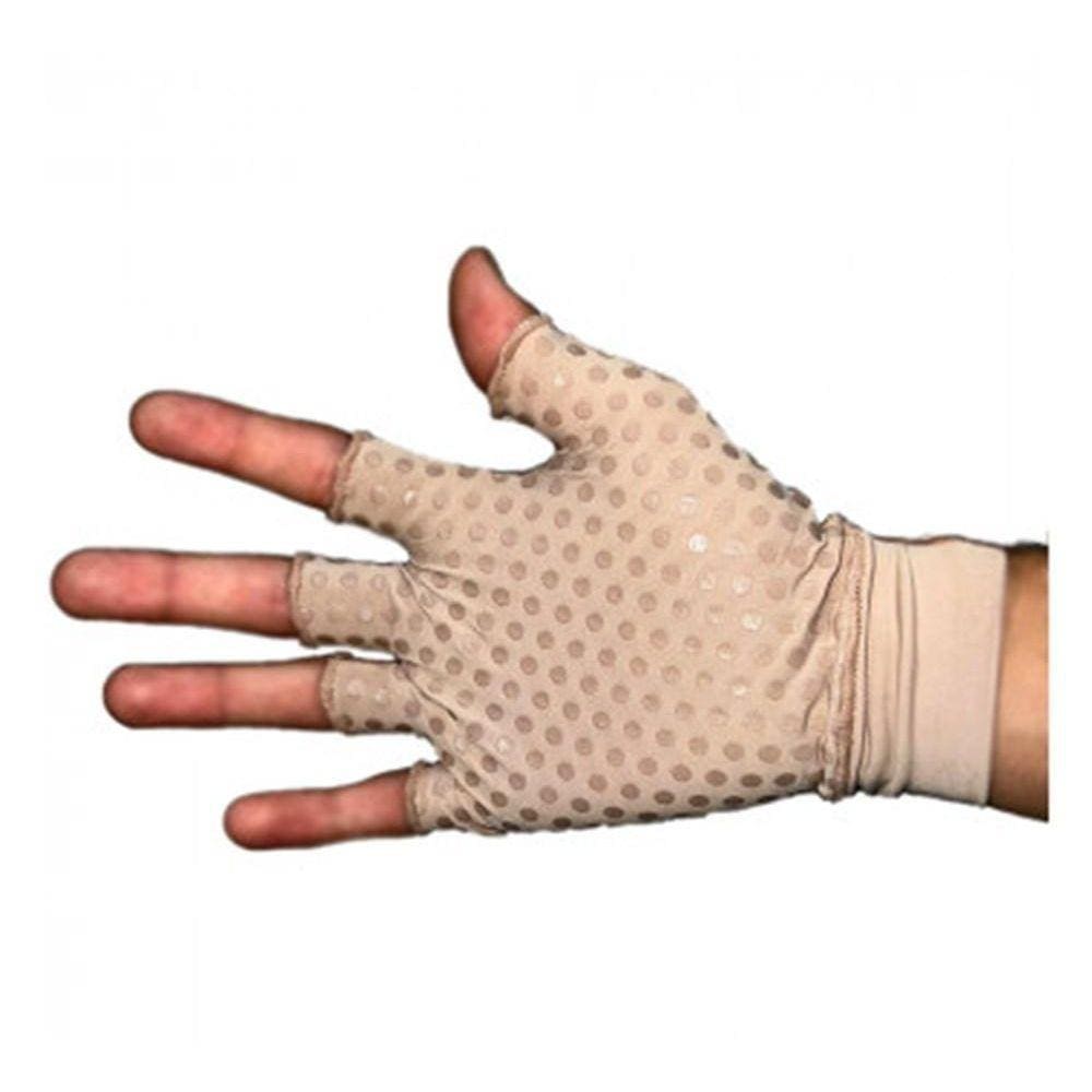 Luva Curta Com Antiderrapante E Protecao Uv Chocolate P New