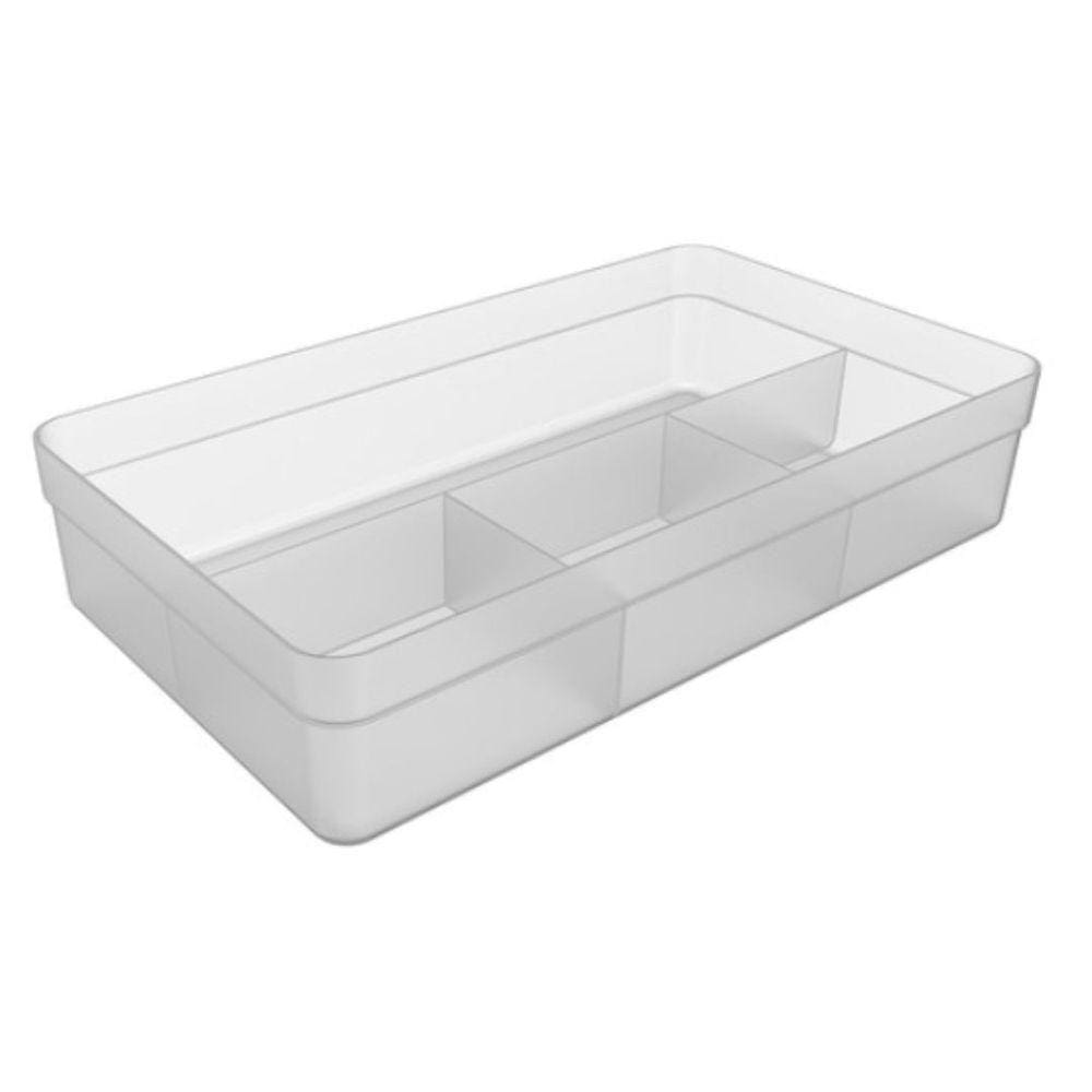 Organizador De Gavetas Logic Com 4 Partes Transparente