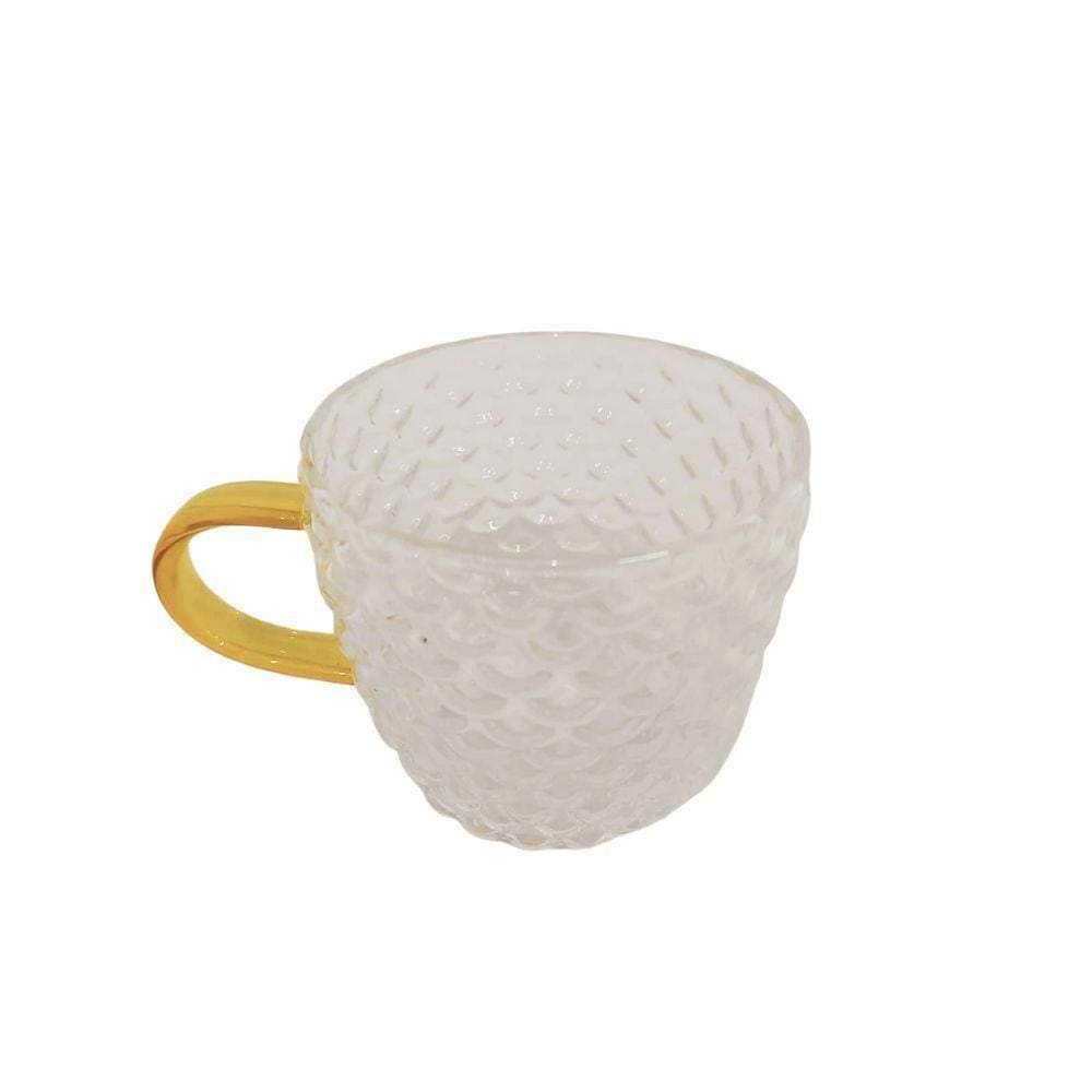 Caneca De Vidro 100ml Escamas Home Design
