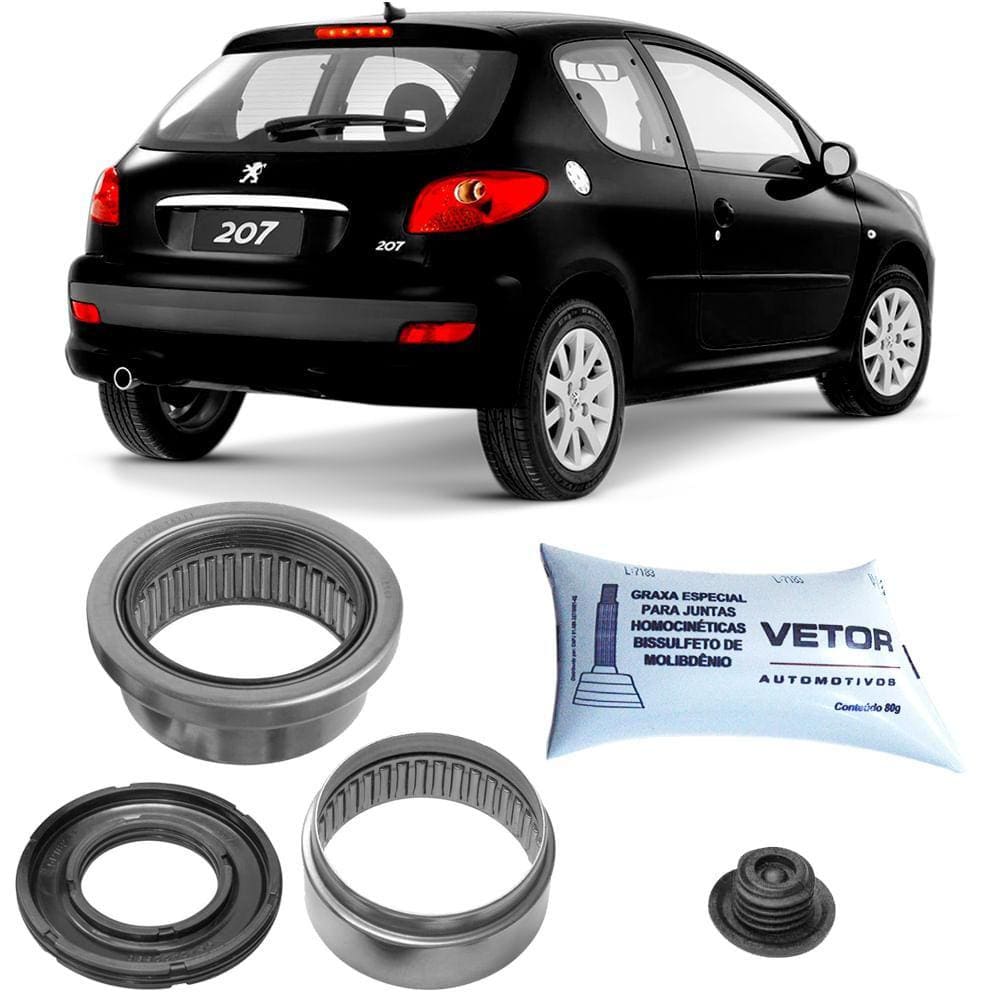 Kit Rolamento Roda Traseiro Peugeot 207 1.4 1.6 2008 a 2014