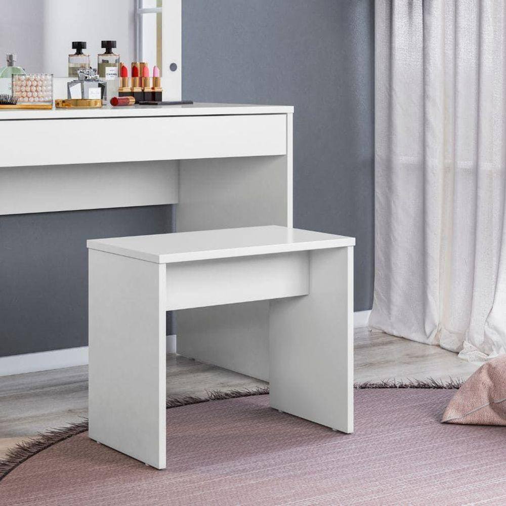 Banqueta 45cm Ideal Branco - Demóbile