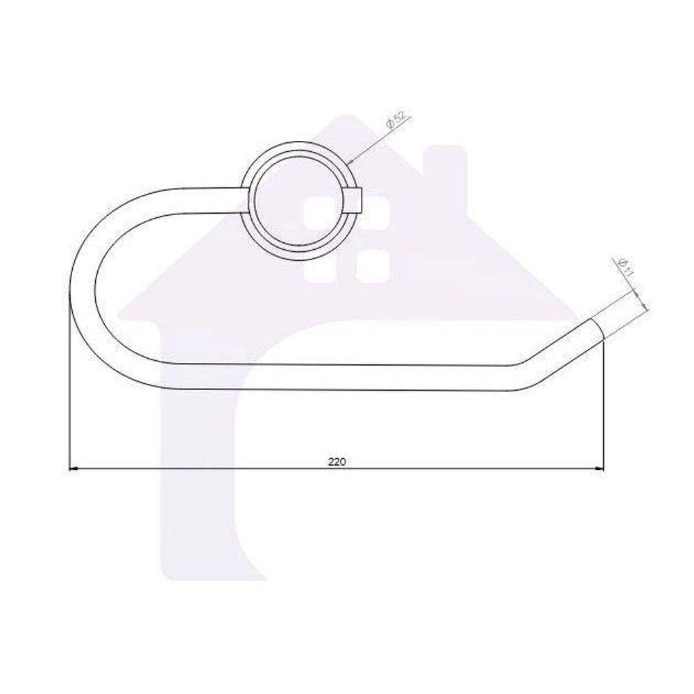 Papeleira Porta Papel Higiênico Modelo Luxo Cod-03