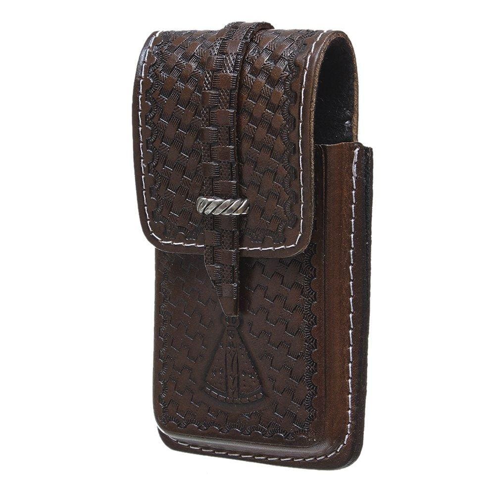 Porta Celular de Couro Bordado Cow Way 32916