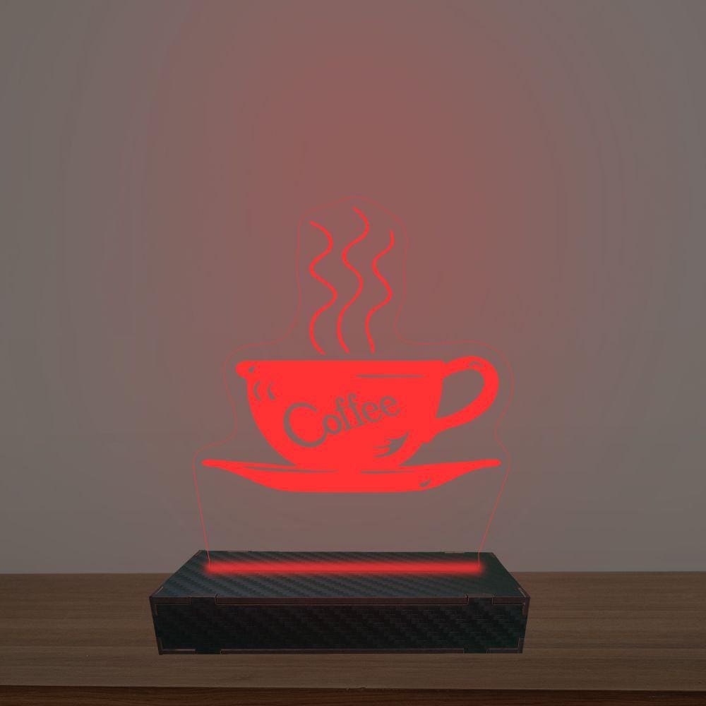 Luminária Led 3d Chicara Abajur Luxo