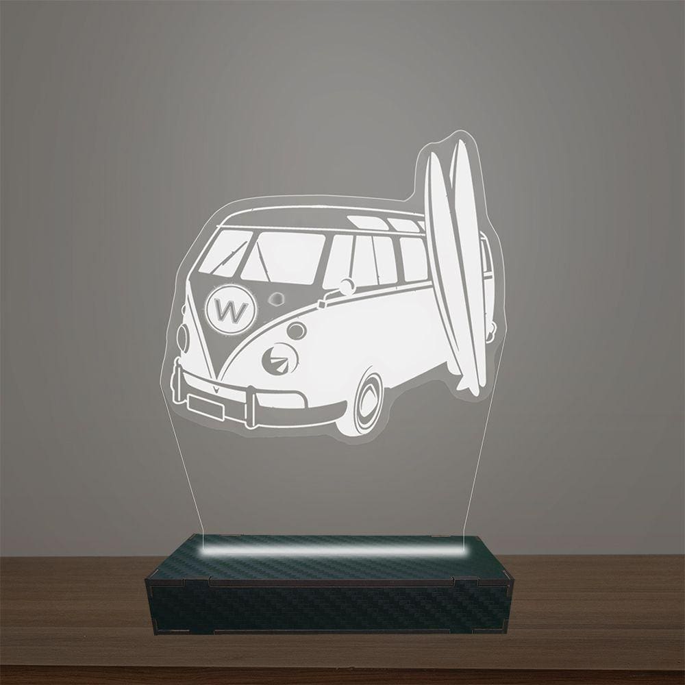 Luminária Led 3d Kombi Abajur Luxo