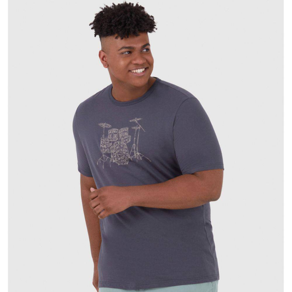 Camiseta Masculina Manga Curta Plus Size Malwee Ref. 106397