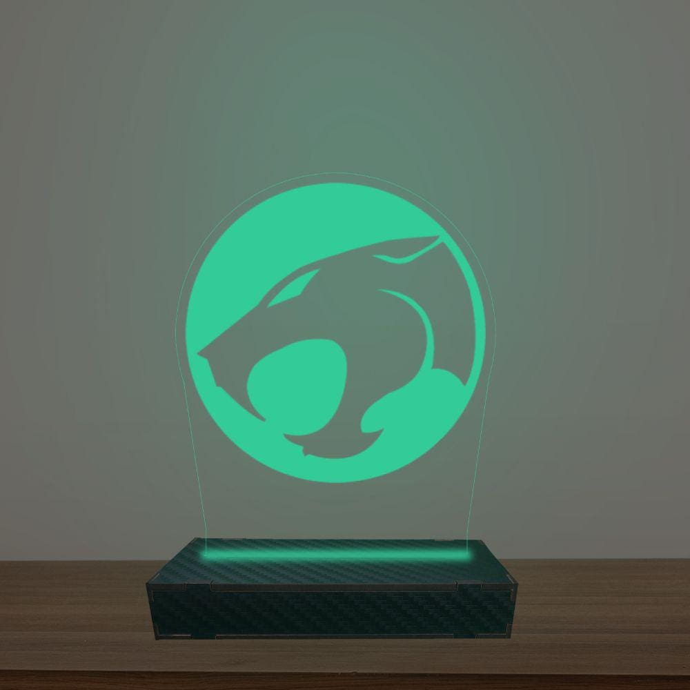 Luminária Led 3d Thundercats Abajur Luxo