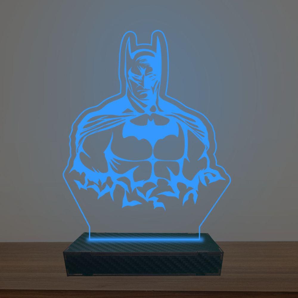 Luminária Led 3d Batman com Morcegos Abajur Luxo