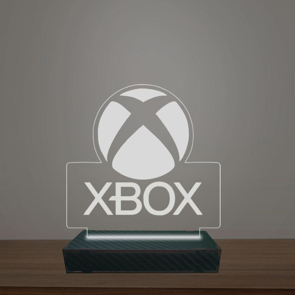 Luminária Led 3d Xbox Abajur Luxo