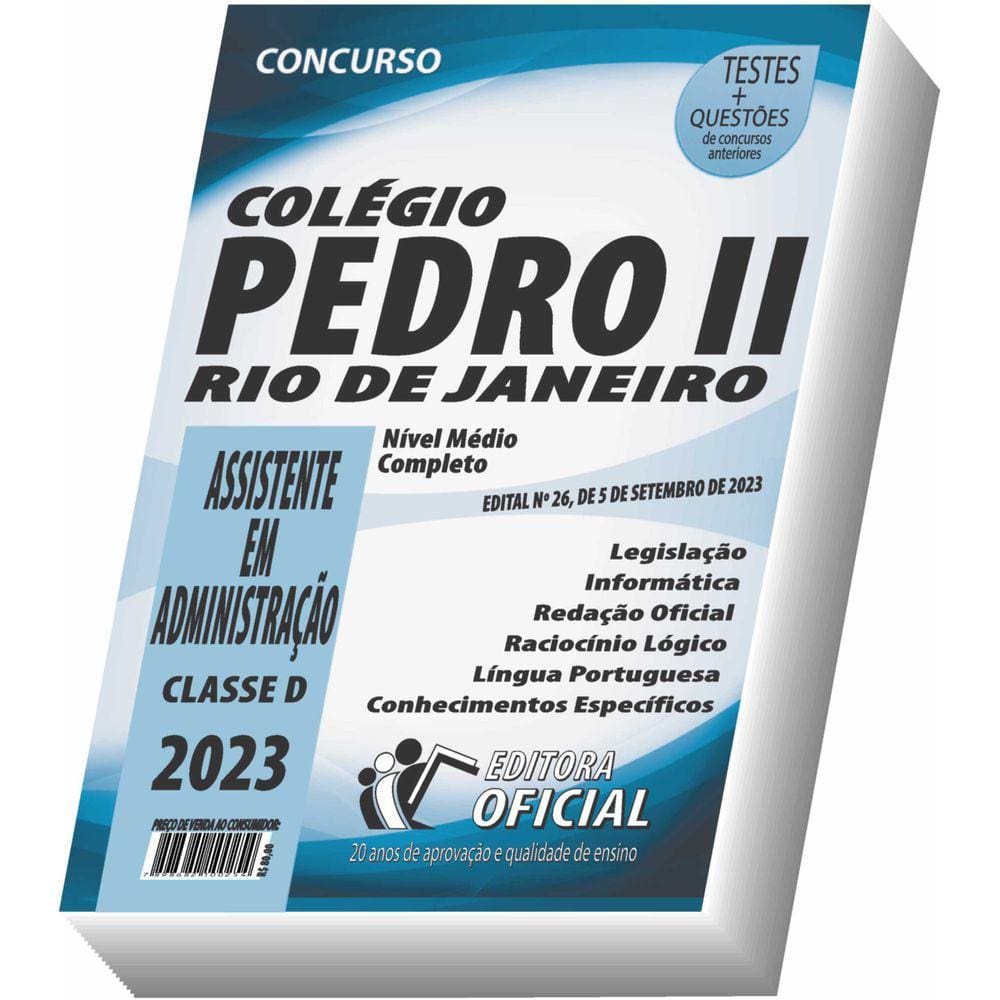 Apostila Colégio Pedro II - Assistente em Administração - Classe D