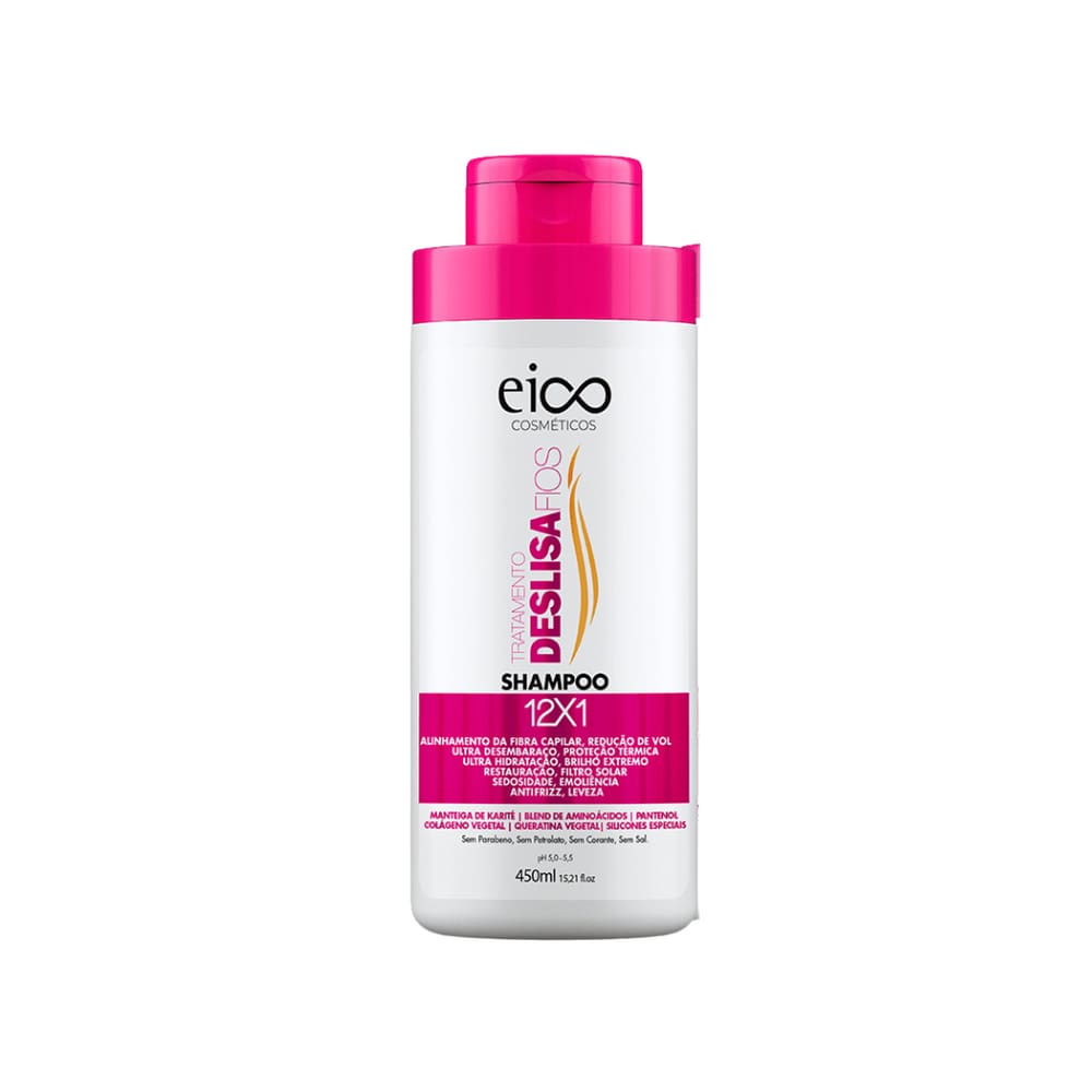 Shampoo Eico 450ml Deslisa Fios