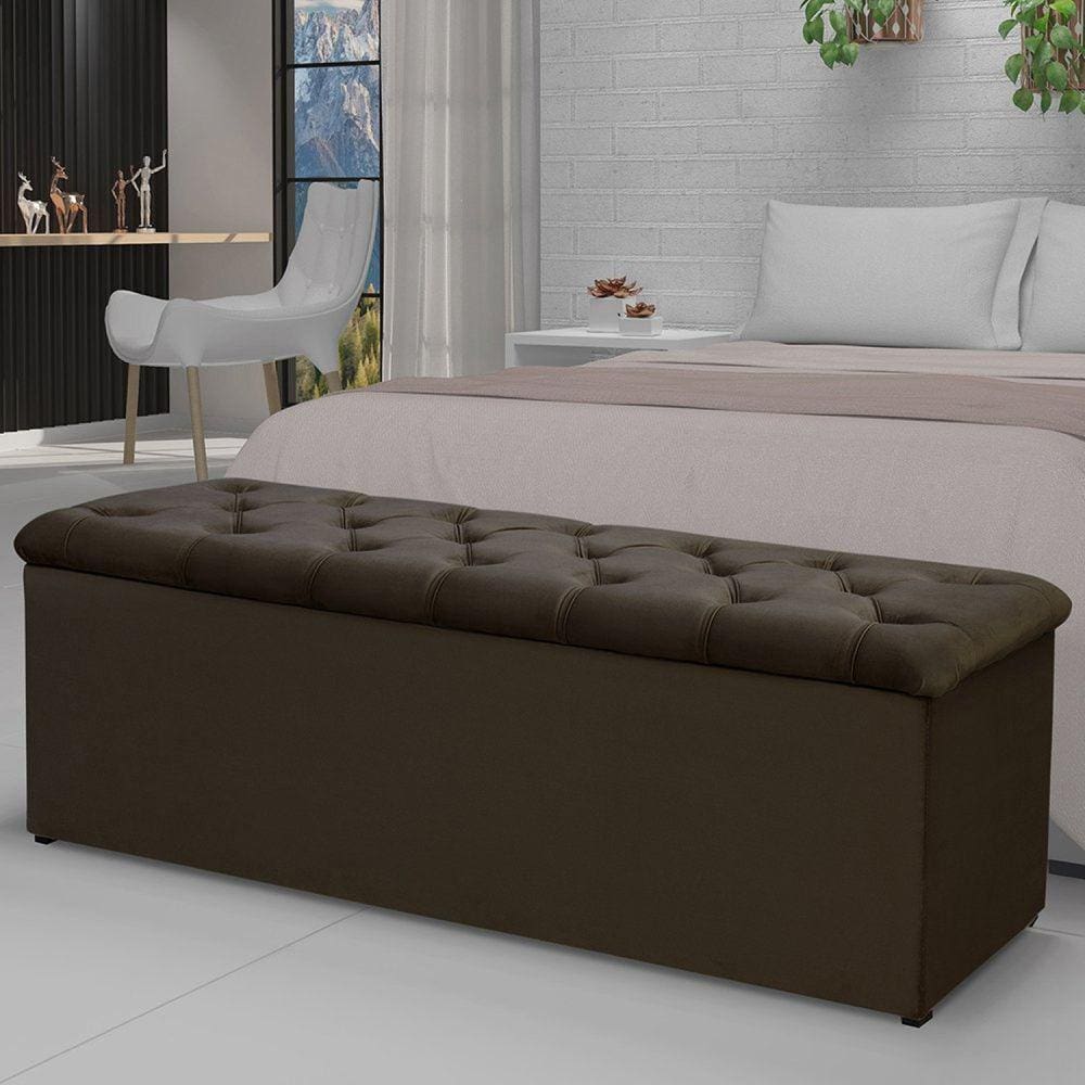 Calçadeira Recamier 140cm Lotus Cacau