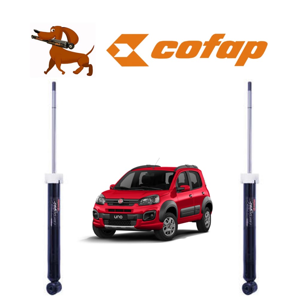 Par Amortecedor Fiat Uno 2015 A 2020 Traseiro Cofap