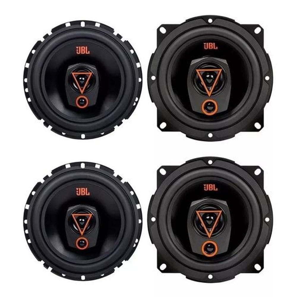 Kit 2 Alto Falante Triaxial JBL 6TRMS80 160W Rms + 2 Alto Falante JBL 5TRMS80 Triaxial 160W Rms