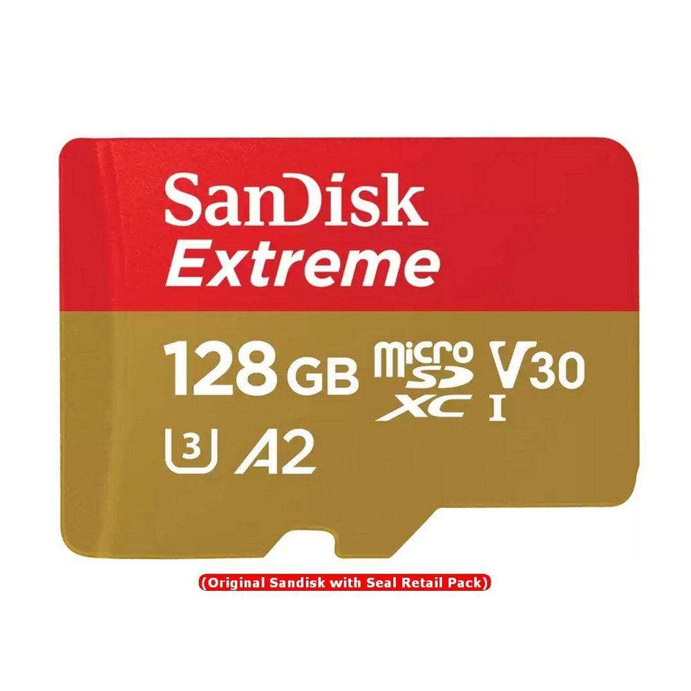 Cartão de Memória SanDisk 128GB Extreme A2 UHS-I SDSQXAA