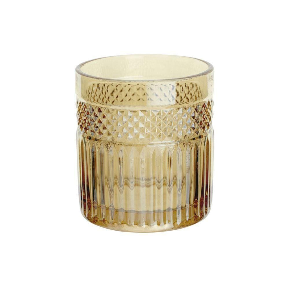 Jogo De Copos Baixos Em Vidro Palace âmbar Com 6 Peças 330ml L`hermitage