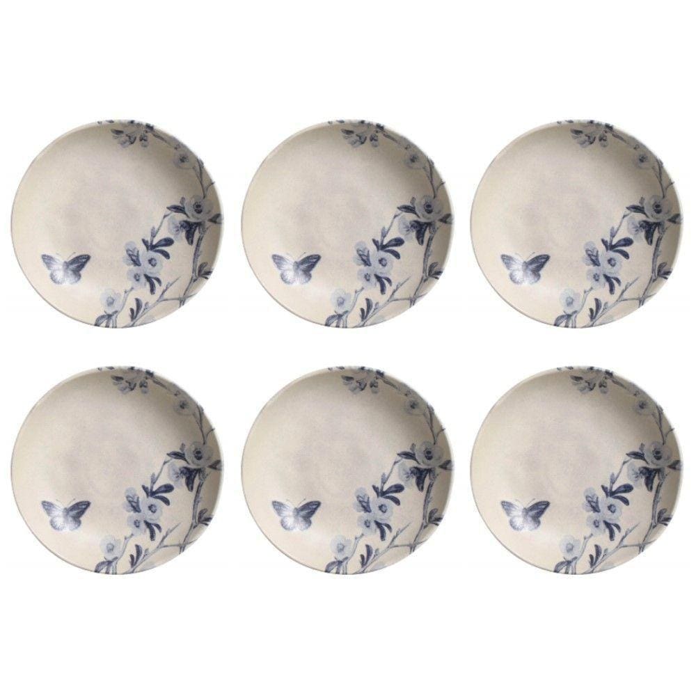 Conjunto De Pratos Fundos 06 Peças Bio Hallerbos Porto Brasil