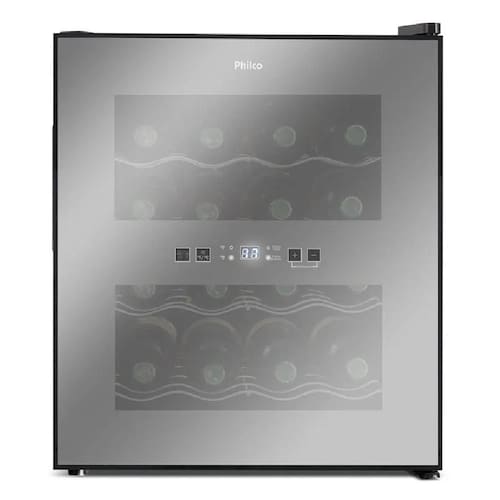 imagem-Adega Philco 16 Garrafas Display Digital Preto PAD16E - Bivolt