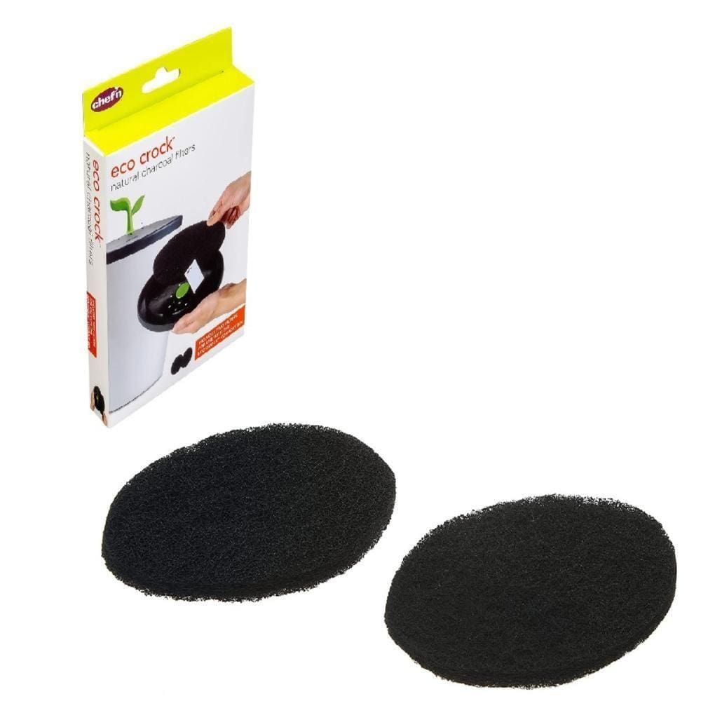Kit 2 Filtros De Carvão Natural Composteira Lixeira Chef`n