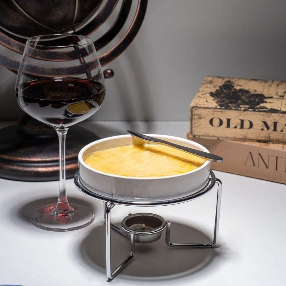 Rechaud Para Queijo Brie Em Cerâmica Bon Gourmet