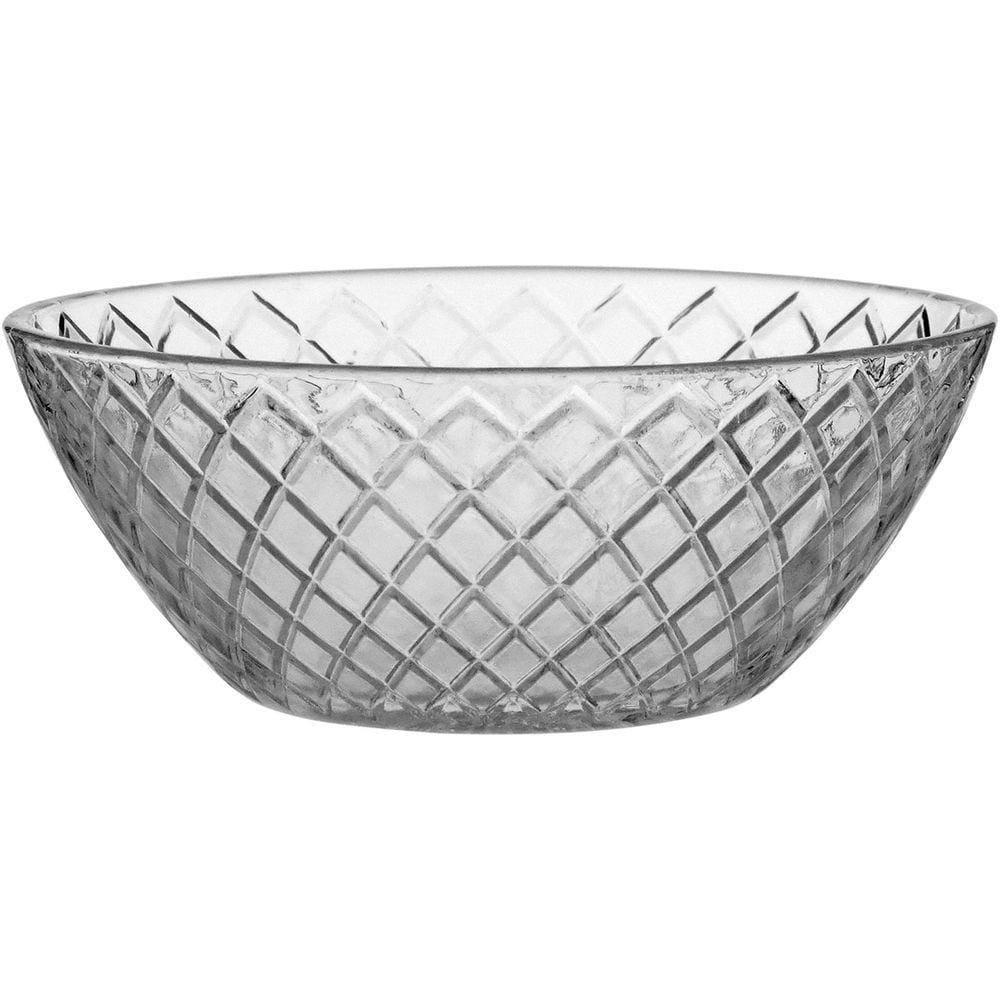 Saladeira 5X13X13Cm 450Ml Vidro Transp 6Pç