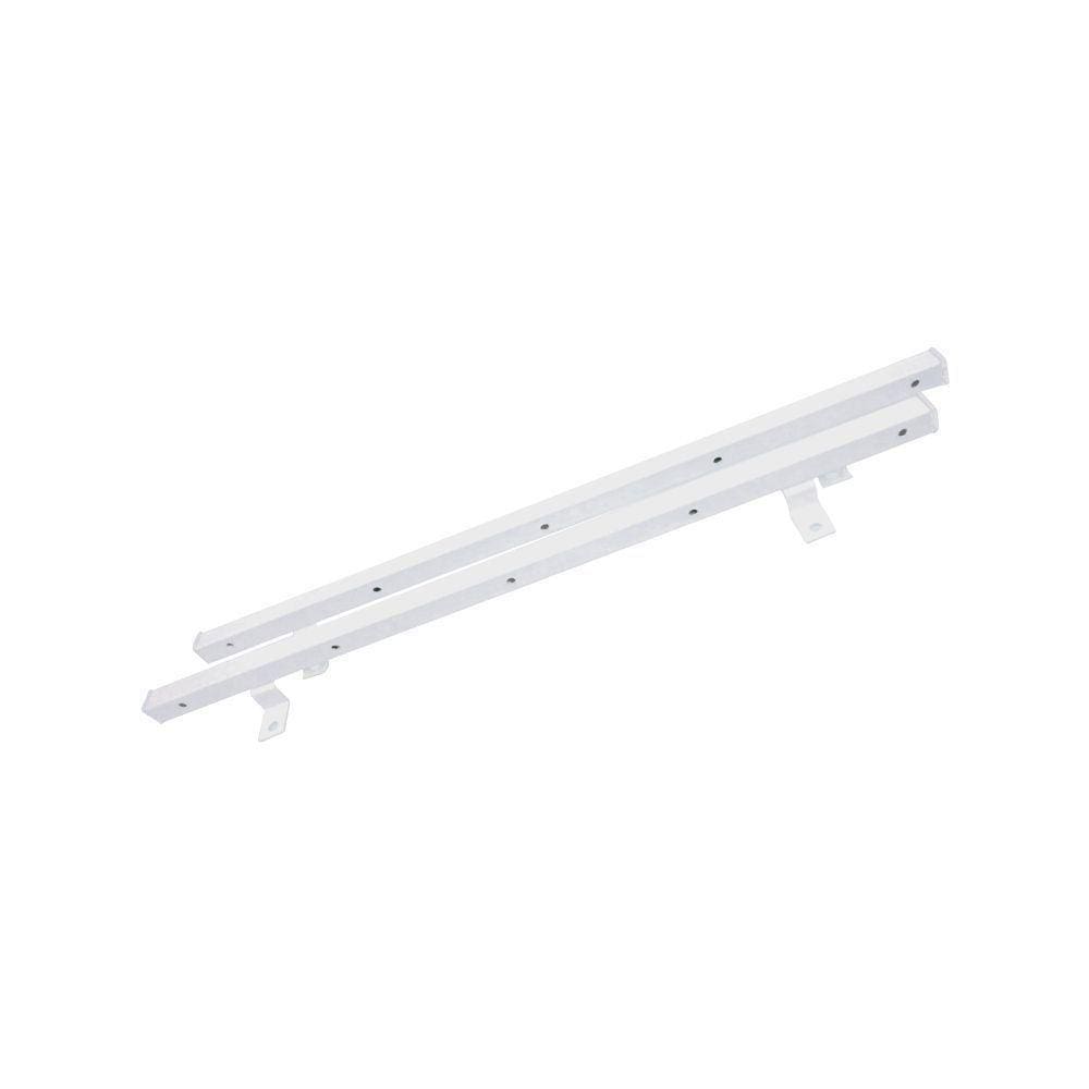 Jogo De Varal Fixo 60 Cm Para Teto Ou Parede Branco - Cor: Branco