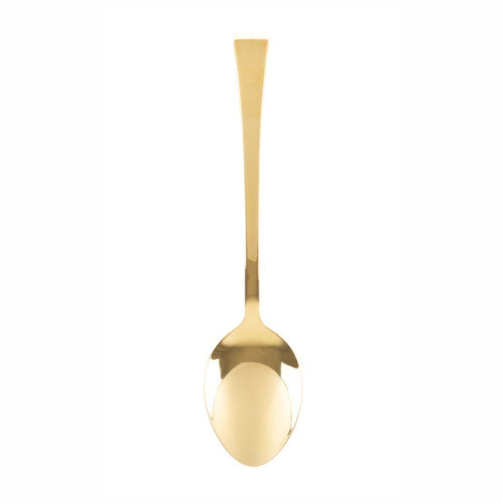 Colher Para Servir Em Inox Berna Dourado 26cm Wolff