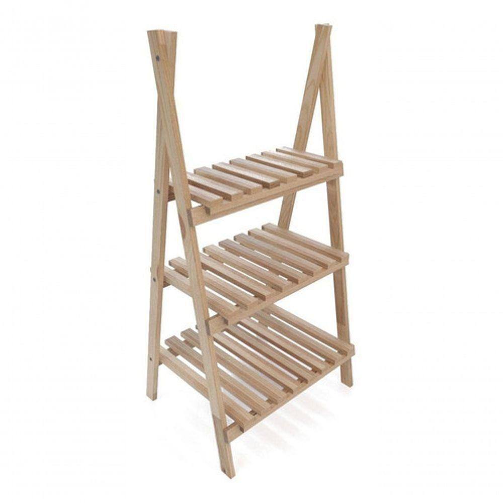 Organizador 95Cm Madeira Natural Treliça