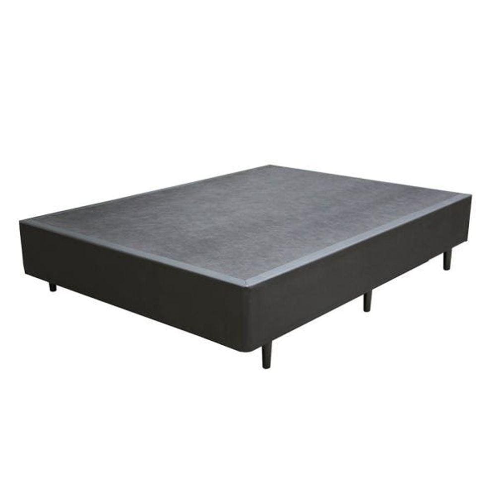 Base Box Solteirão Suede Cinza - 39x128x188 LORD
