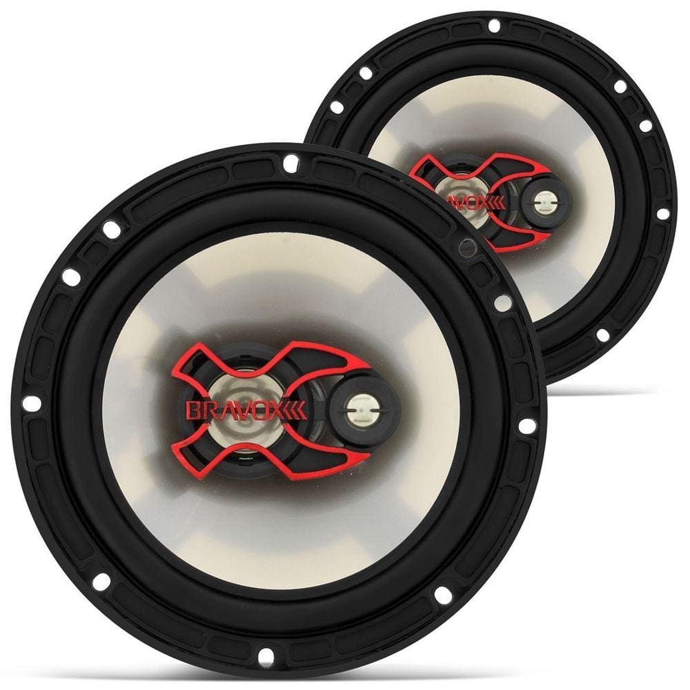 Alto Falante Bravox Triaxial B3X60X 6 50 W RMS 4R Universal PAR