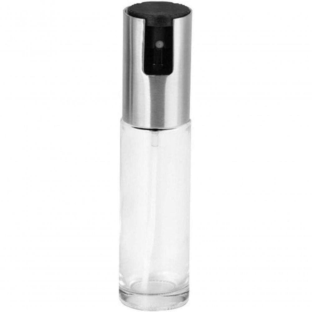 Kit 2 Spray Porta Azeite Vinagre Spray Borrifador Chef Galheteiro Inox (Kit2) Prata