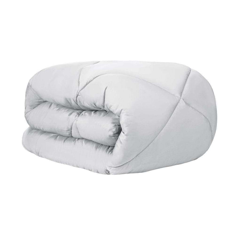 Edredom Naturalle Queen 300 Fios Acetinado Liso Branco