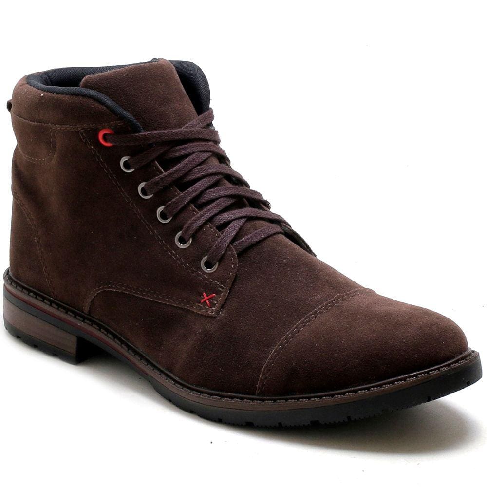 Bota Masculina Coturno Botina Masculina Confortável Café