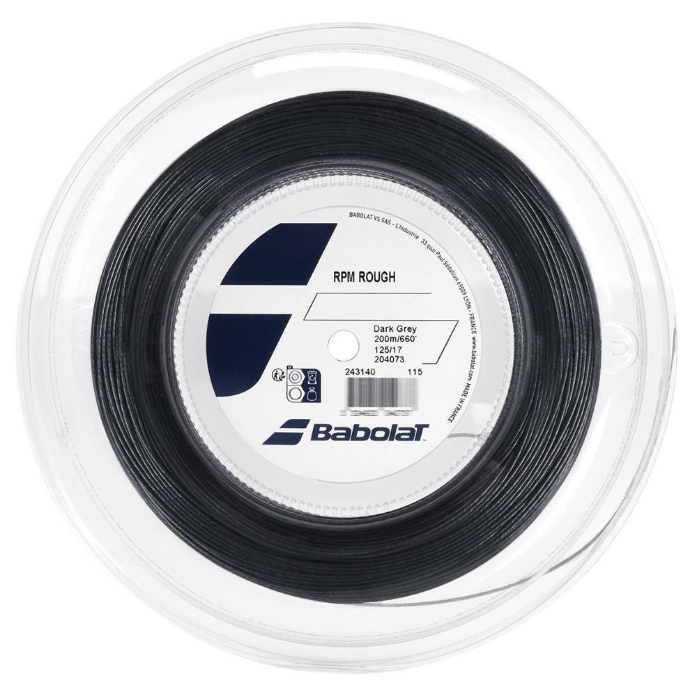 Corda Babolat RPM Rough 17L 1.25mm Cinza - Rolo com 200 Metros