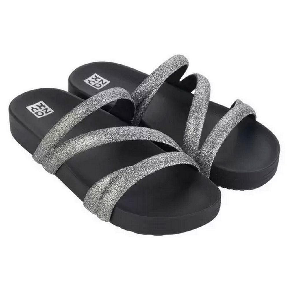 Chinelo Feminino Zaxy Glitter Birk Tiras Brilho 18956