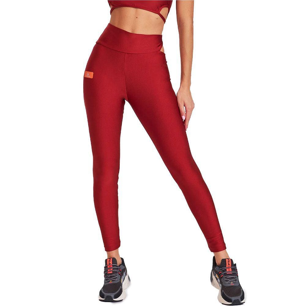 Calça Legging Caju Brasil Atlanta Vermelho