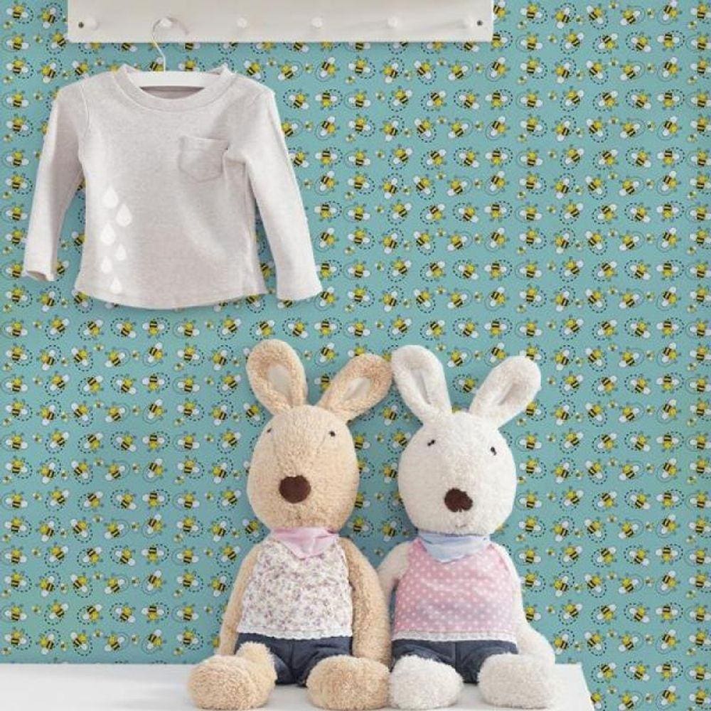 Papel De Parede Infantil Abelhas
