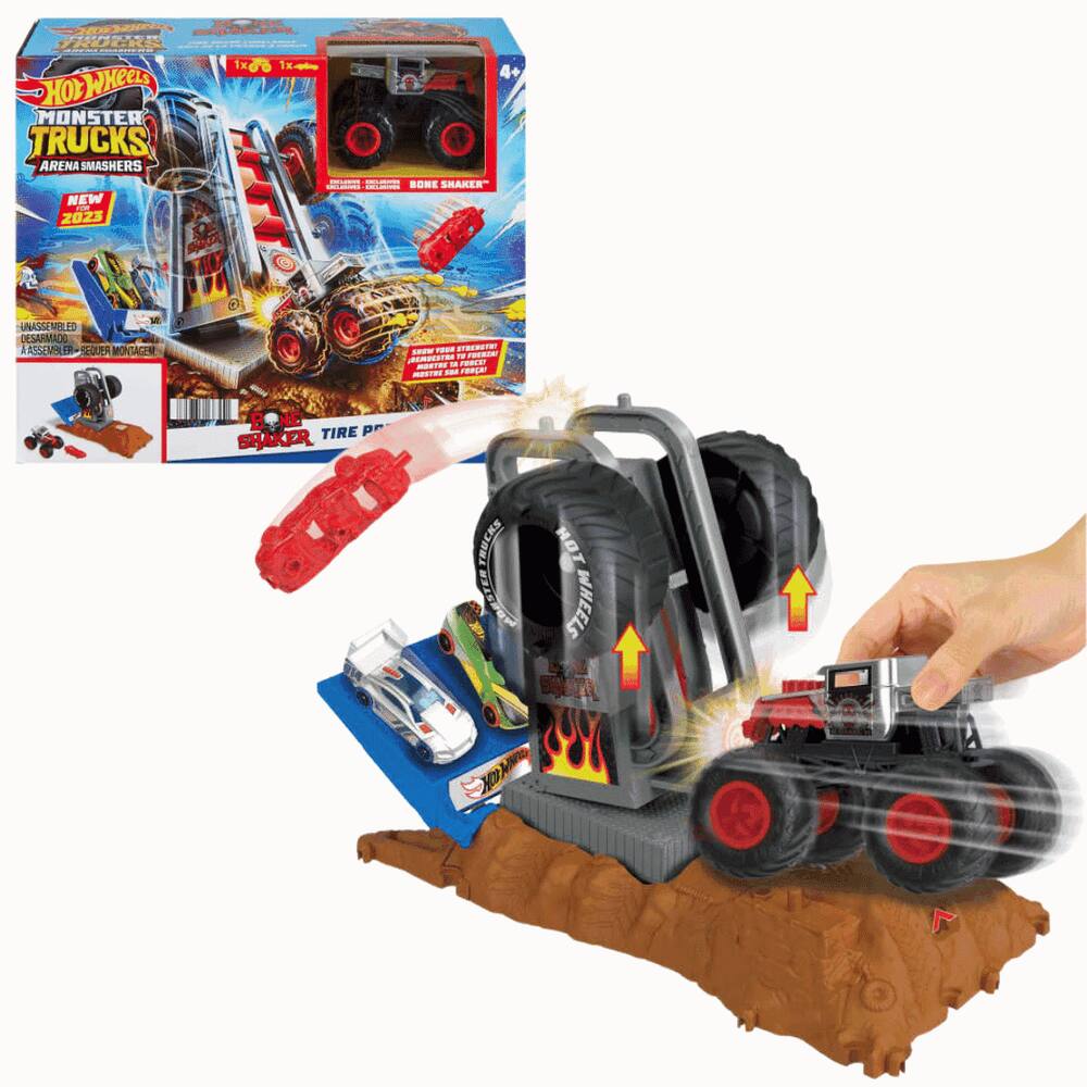 Hot Wheels Monster Trucks Pista Lança e Esmaga - Mattel - Loja ToyMania