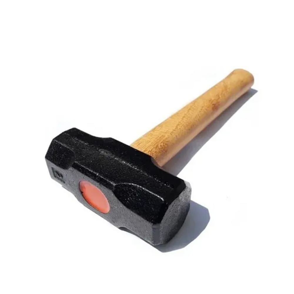 Marreta Ferro Fundido Nodular Com Cabo Madeira 1,5kg