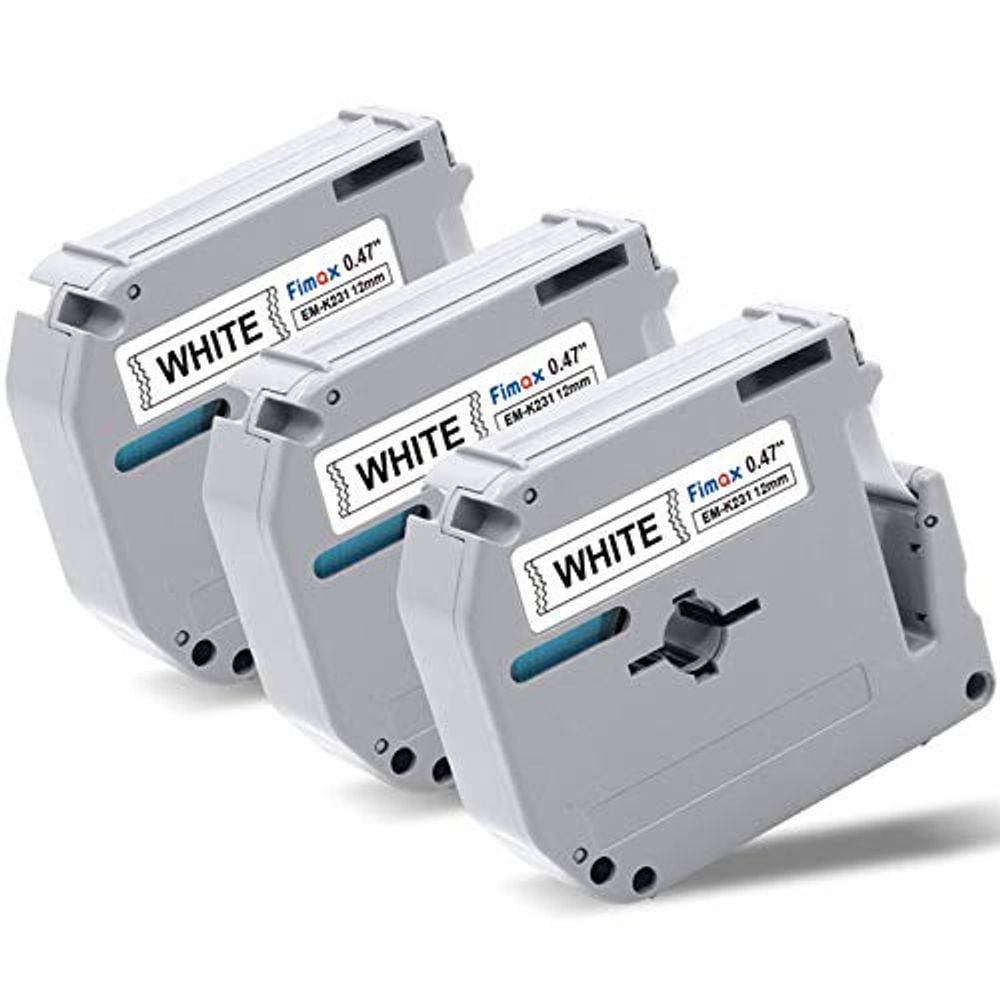 Substituição de fita de etiqueta compatível fimax para irmão p touch m fita M231 MK231 MK-231 12mm 0,47 Polegada para usar com irmão P Touch PT-M95, P