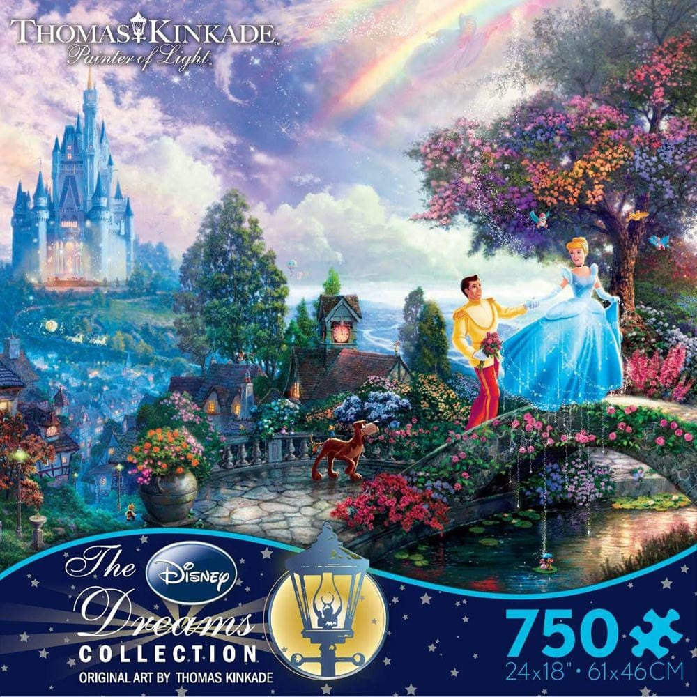 Thomas Kinkade The Disney Dreams Collection: Cinderela Deseja Sobre um Quebra-Cabeça dos Sonhos, 750 pc