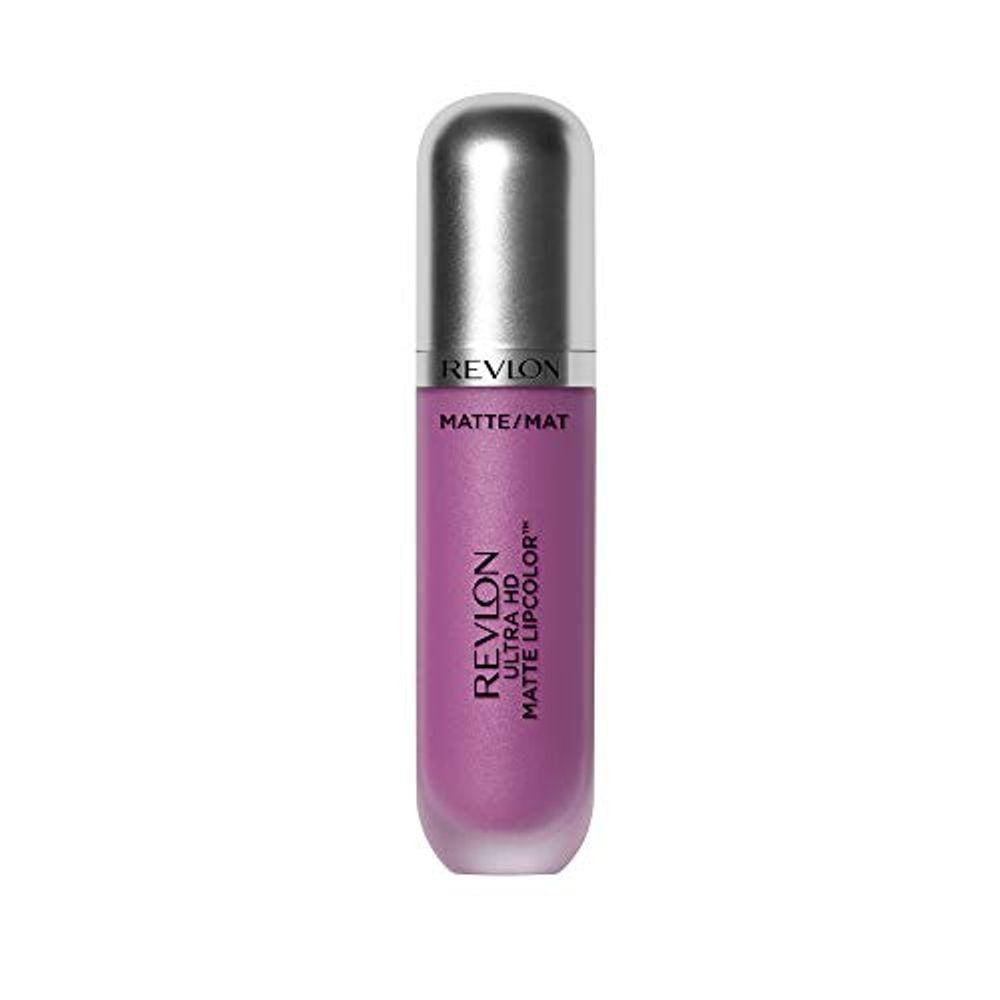 Ultra HD Matte Lipcolor, Batom Líquido Matee Leve Aveludado em Ameixa / Berry, Crush (670), 0,2 oz