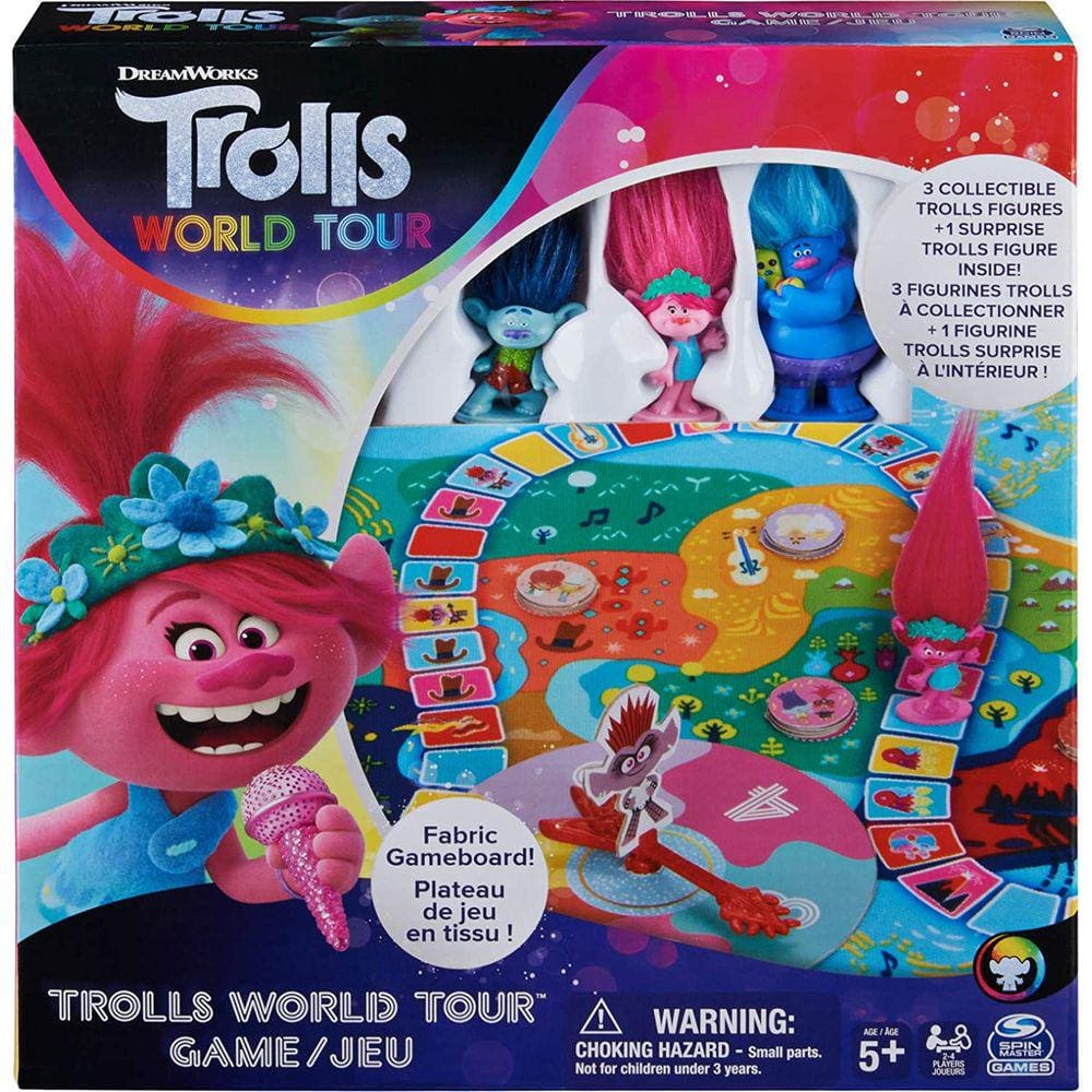 Trolls World Tour Cooperative Strategy Board Game para famílias e crianças de 5 anos ou mais