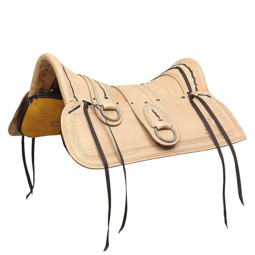 Arreio São José Assento 15" em Couro Natural Bronc-Steel 29278