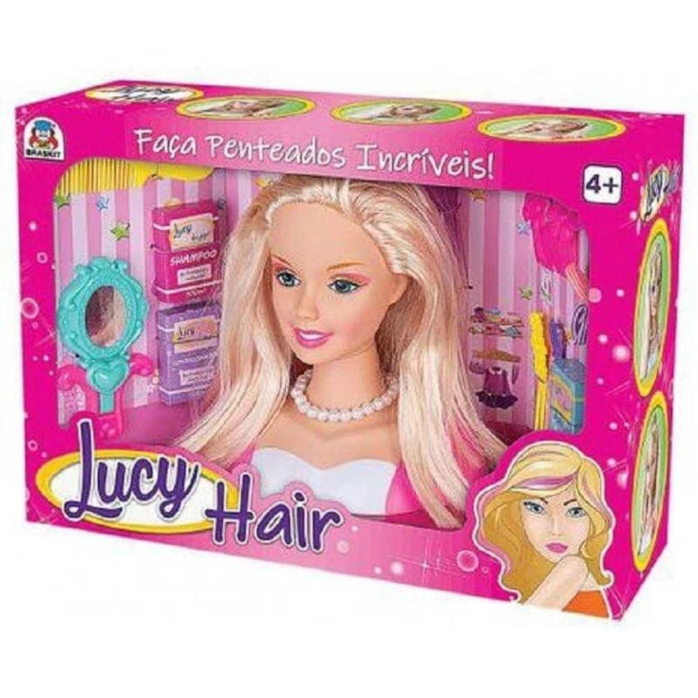 Boneca Busto Nancy Hair Faz Penteados E Maquiagem -supertoys