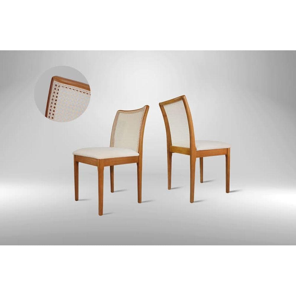 Cadeiras para Mesa de Jantar com Telinha - Phoenix - Requinte Salas