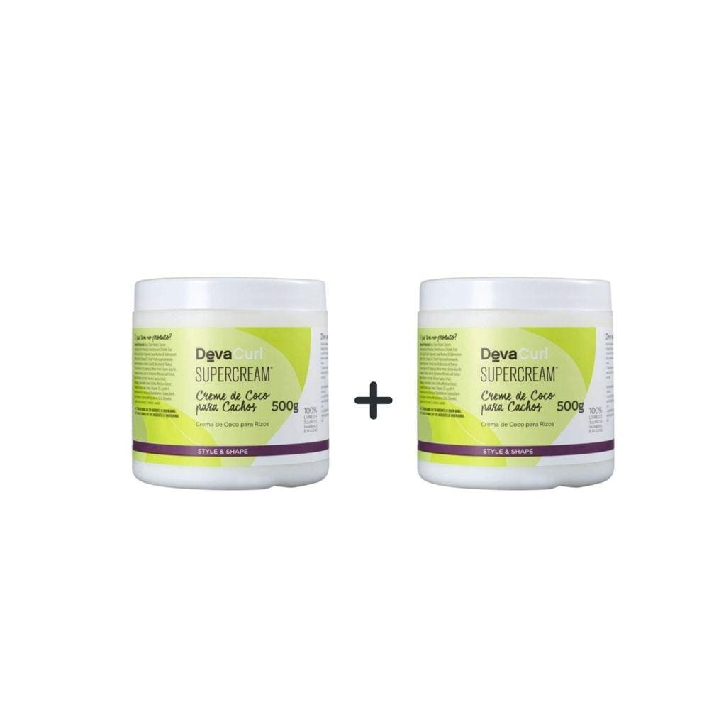 Kit C/2 Deva Curl SuperCream Creme Modelador 500g