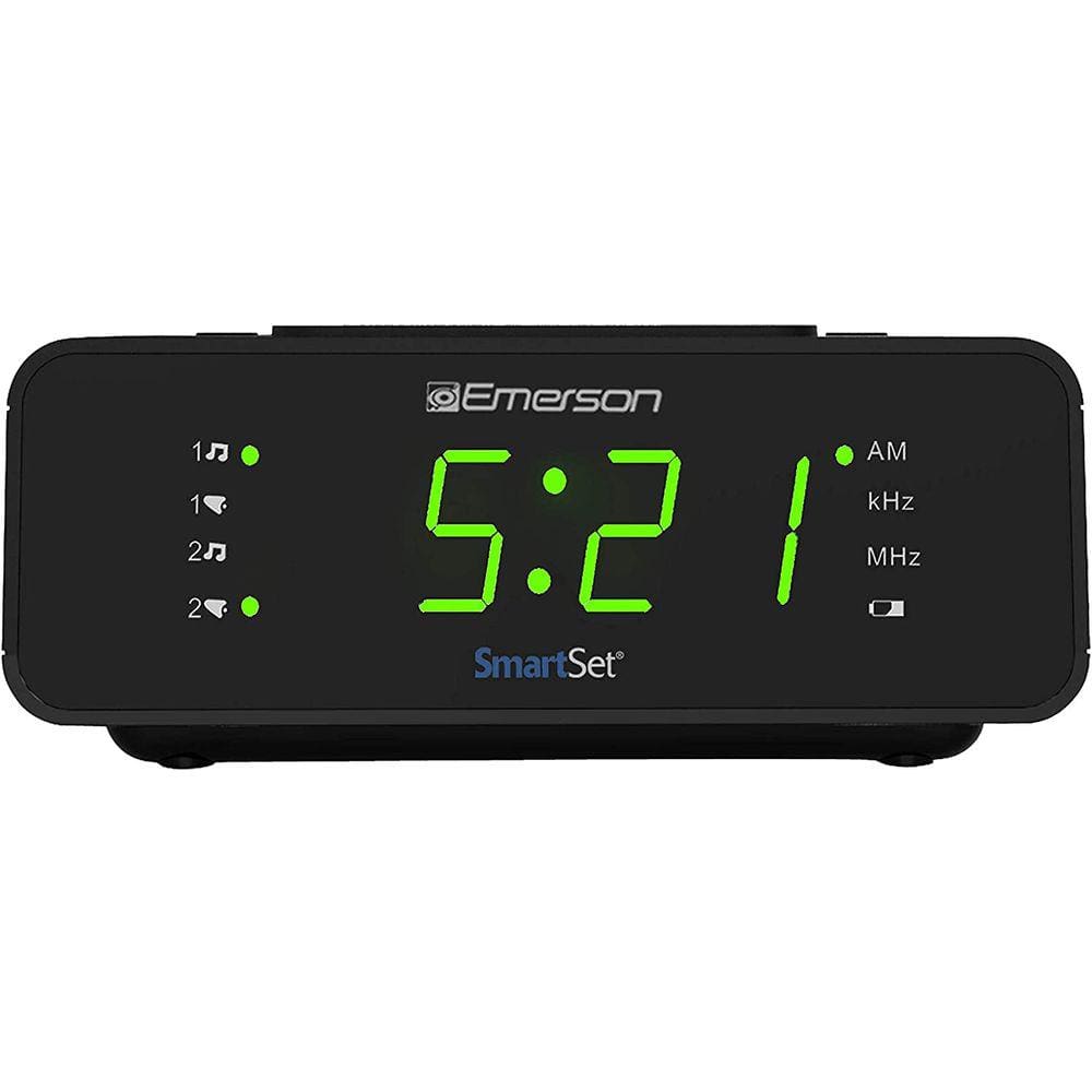 Despertador com rádio AM/FM, dimmer, temporizador de sono e display LED de .9